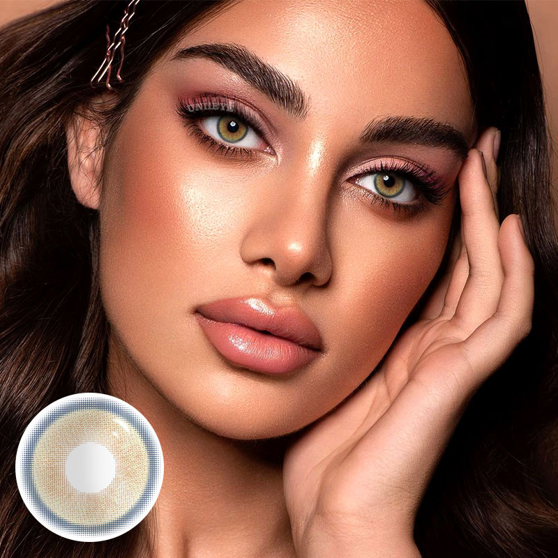 Uniieye Genshin Moon Brown Prescription Colored Contact Lenses-UNIIEYE