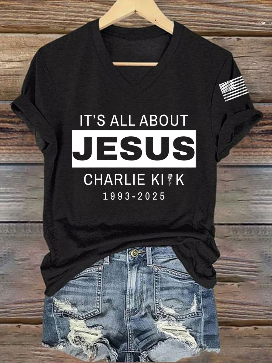 Women's It's All About Jesus R.I.P C.K Tee-America250