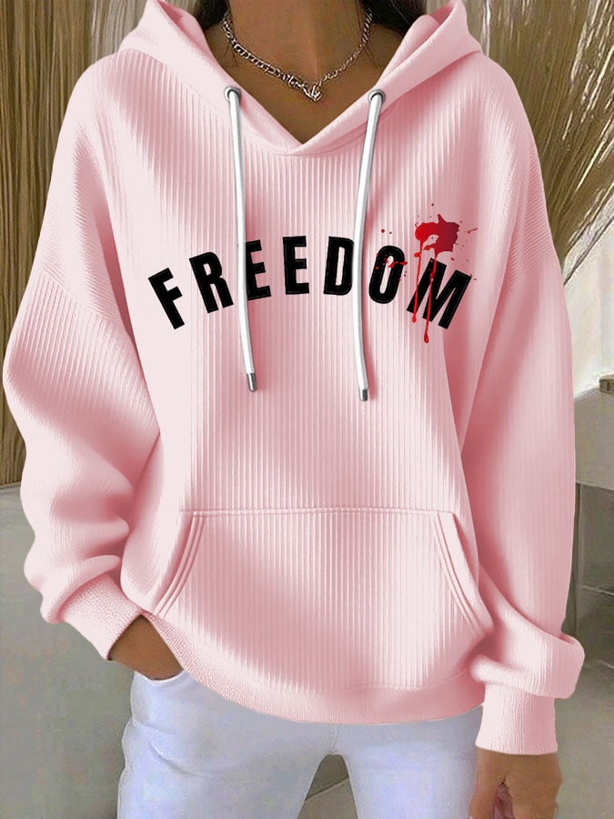 Women's Commemorative Leader Print Casual Hoodie-America250