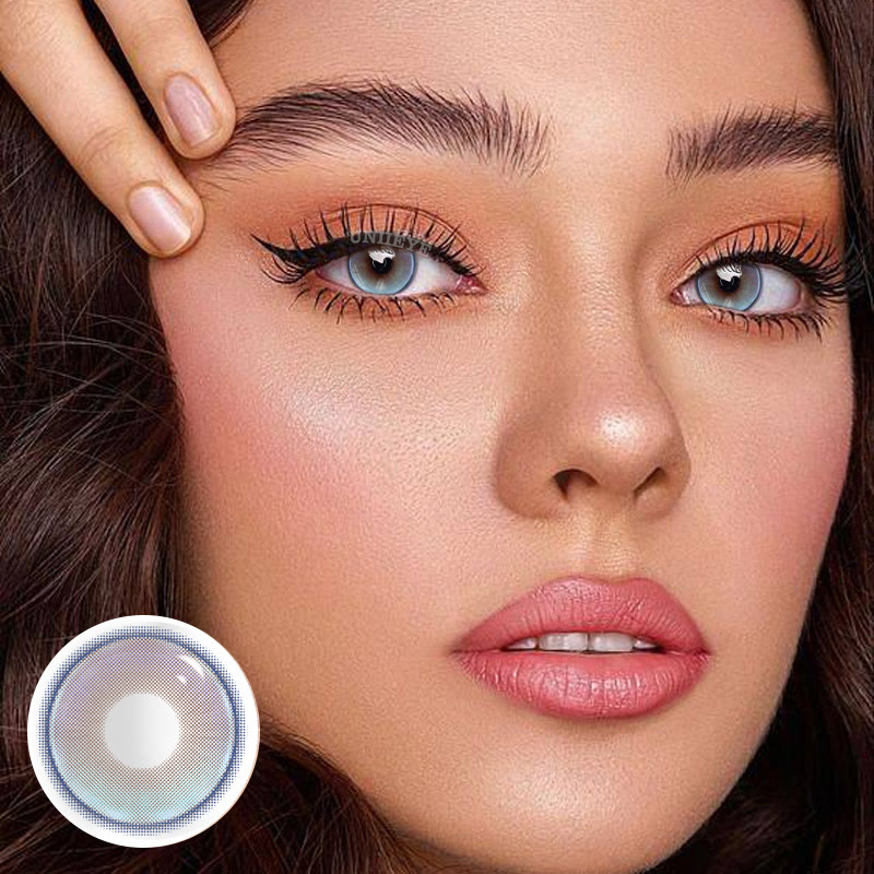 Uniieye Future World Blue Prescription Colored Contact Lenses-UNIIEYE