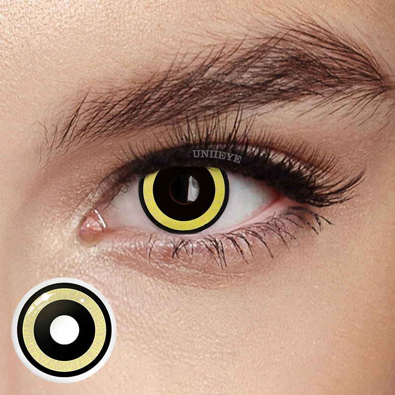 Uniieye Nebulos Yellow Cosplay Colored Contact Lenses-UNIIEYE
