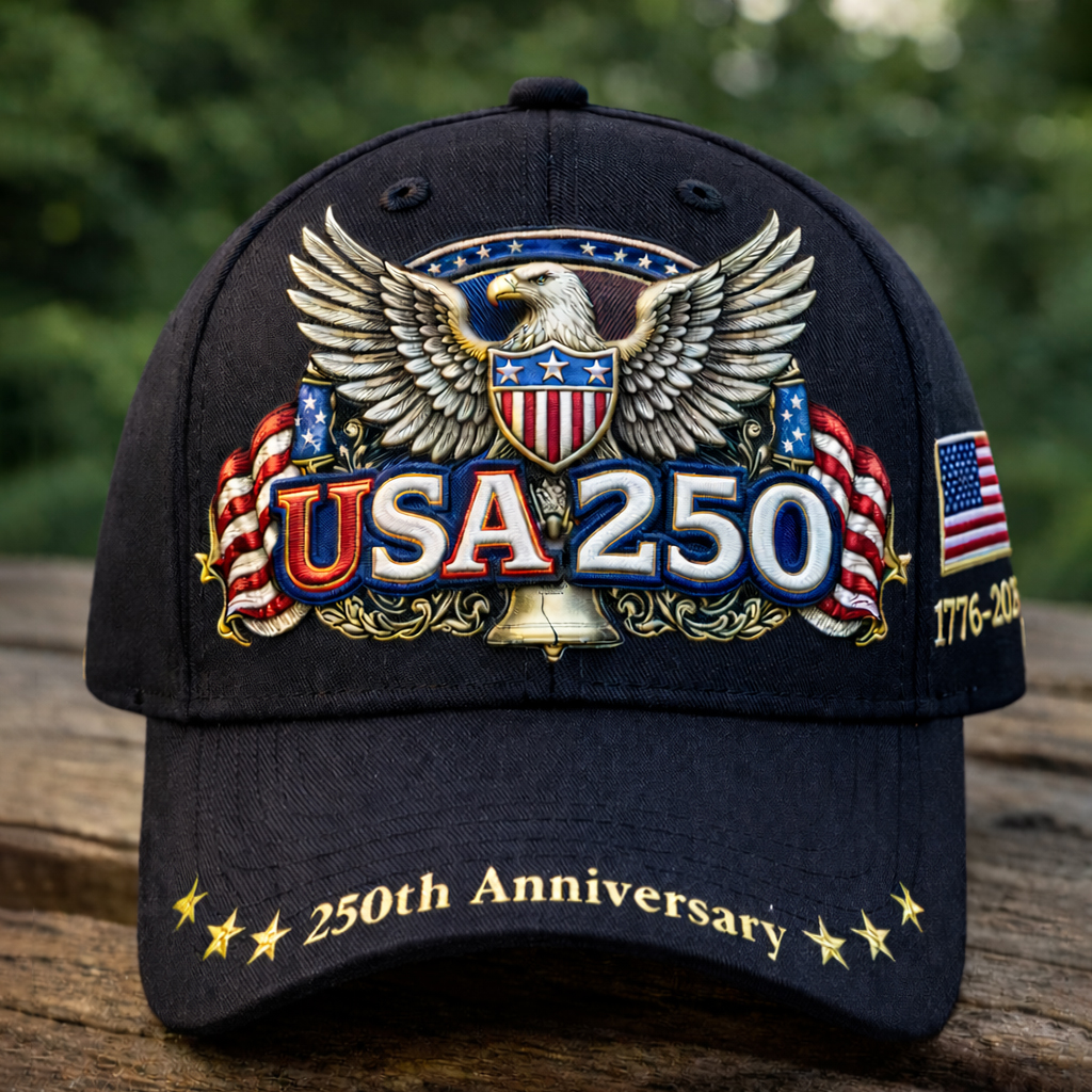 US 250th Anniversary Printed Casual Hat-America250