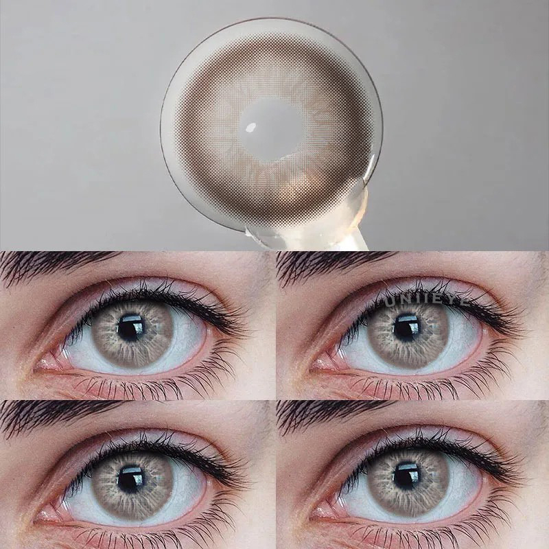 Uniieye Unspoken Mirage Brown Prescription Colored Contact Lenses