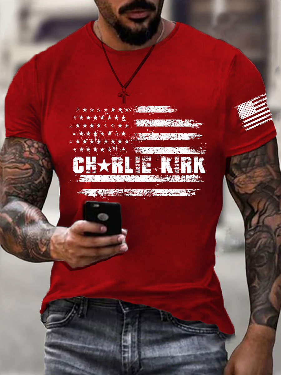 Men's A True Patriot Printed Casual T-Shirt-America250