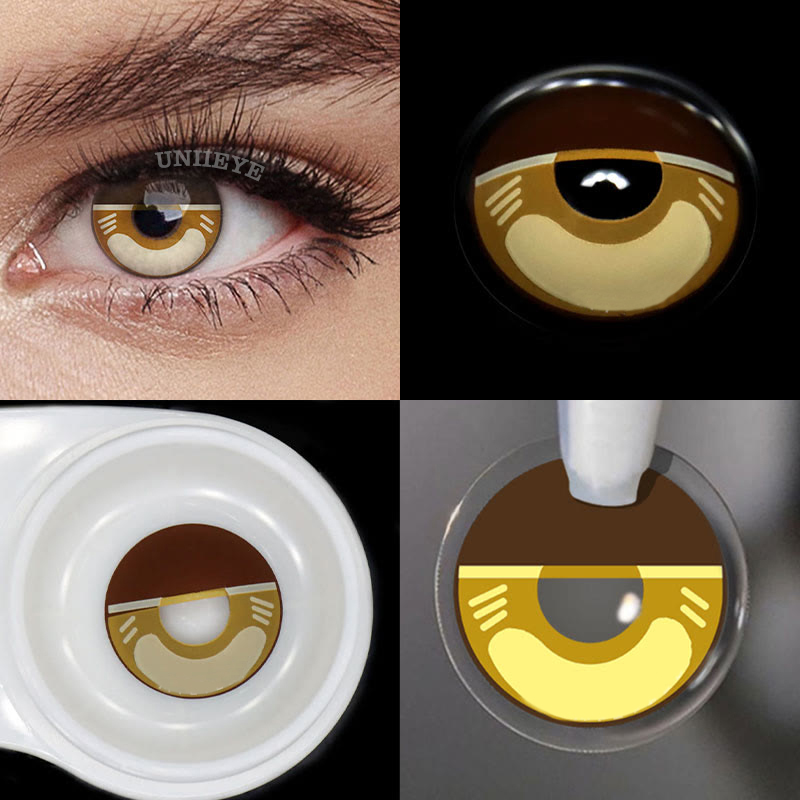 Uniieye Blind Agatsuma Zenitsu Prescription Cosplay Colored Contact Lenses-UNIIEYE