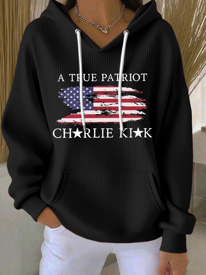 Women's A True Patriot Printed Hoodie-America250
