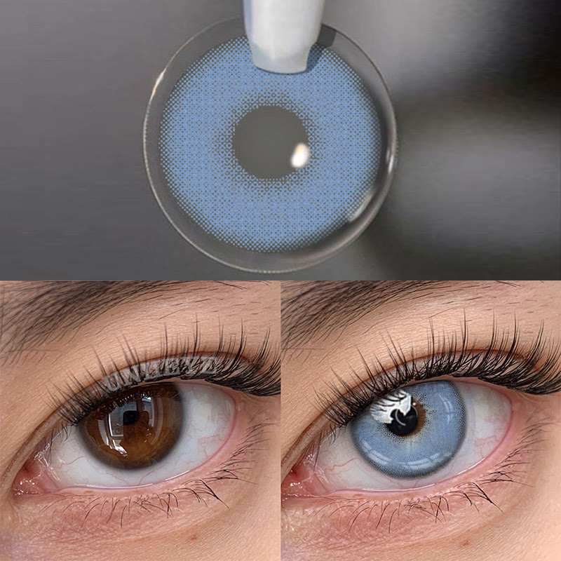 Uniieye Queen Blue Prescription Colored Contact Lenses-UNIIEYE