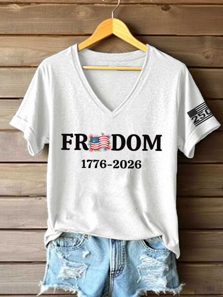 Retro 250th Anniversary Print T-Shirt-America250
