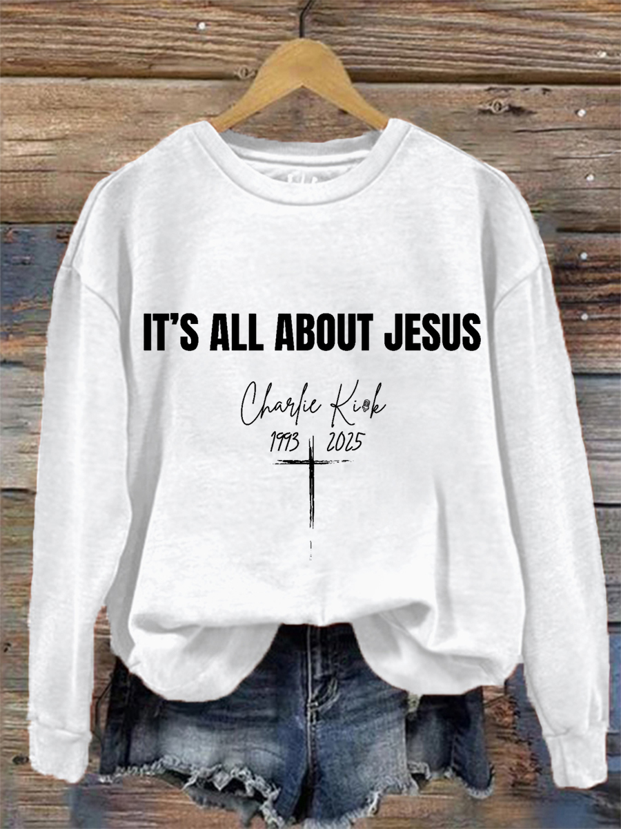 Women's It's All About Jesus R.I.P C.K Sweatshirt-America250