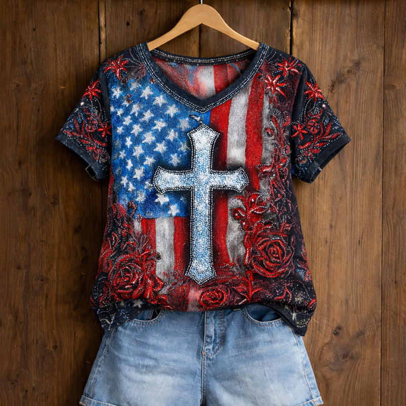 Women's 250th Anniversary Print Casual T-Shirt-America250