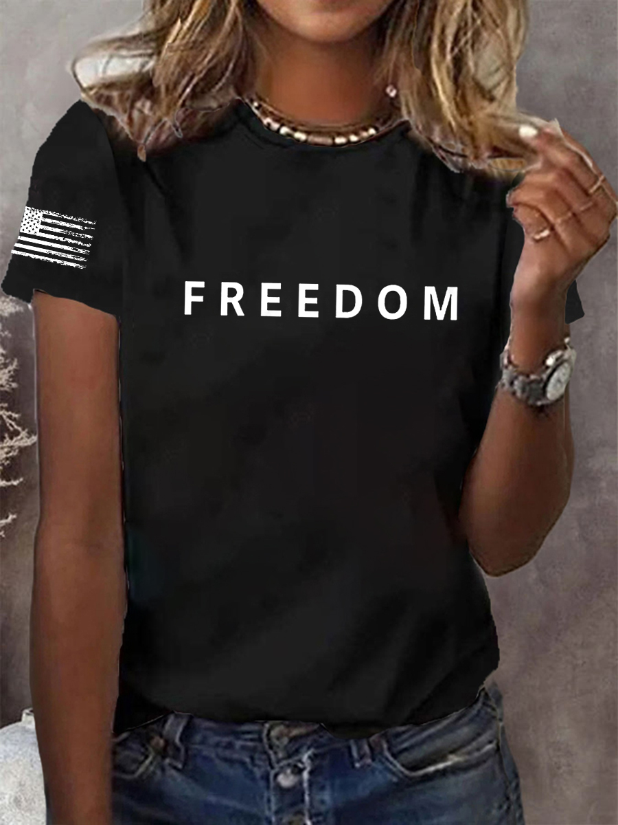 Women's Freedom Is Not Free R.I.P C.K Short Sleeve T-Shirt-America250