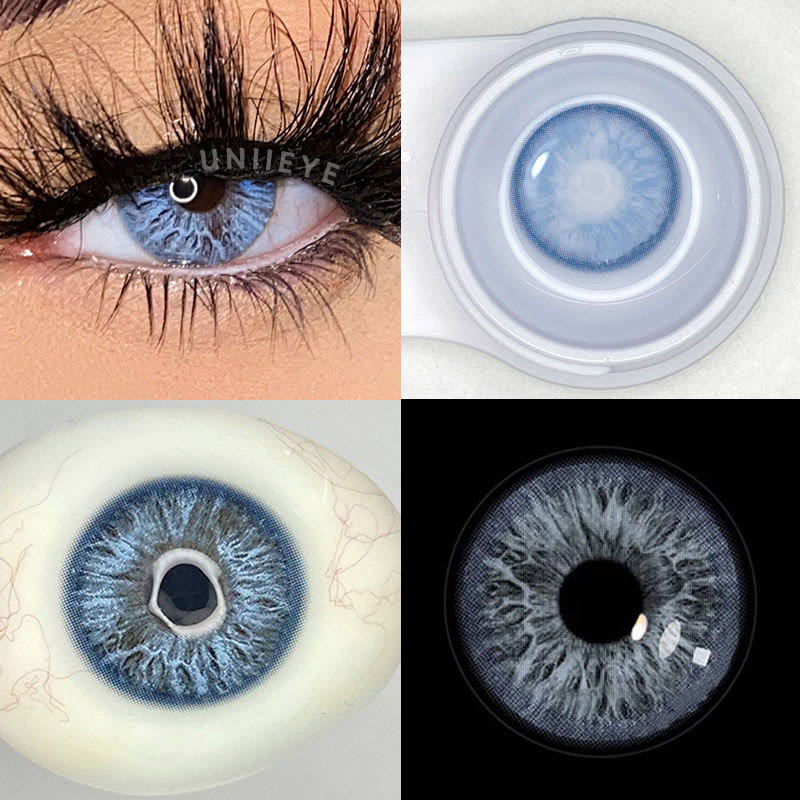 Uniieye Nordic DNA Blue Men Colored Contact Lenses