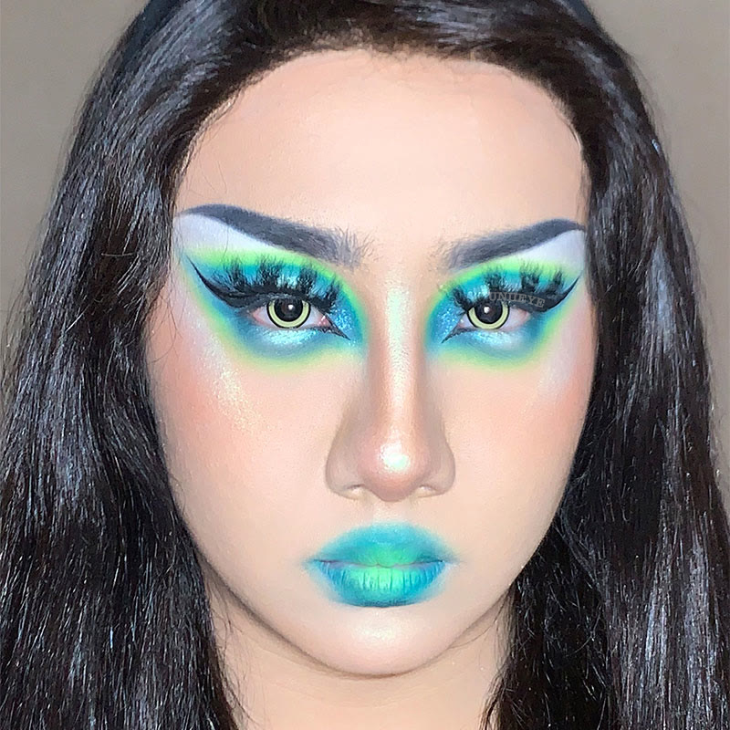 Uniieye Nebulos Yellow Cosplay Colored Contact Lenses-UNIIEYE