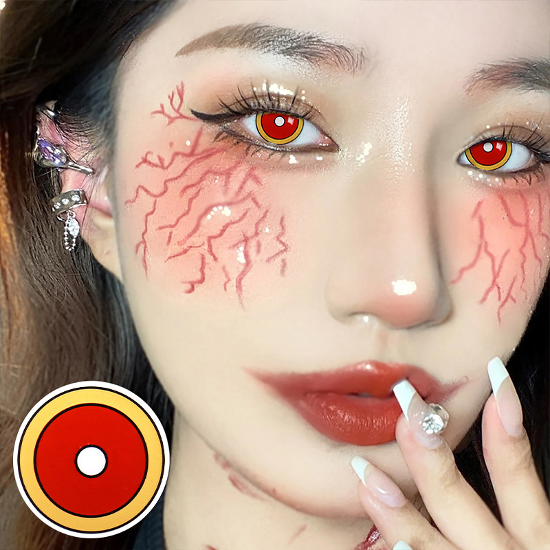 Uniieye Blind Rengoku Kyoujurou Cosplay Colored Contact Lenses-UNIIEYE