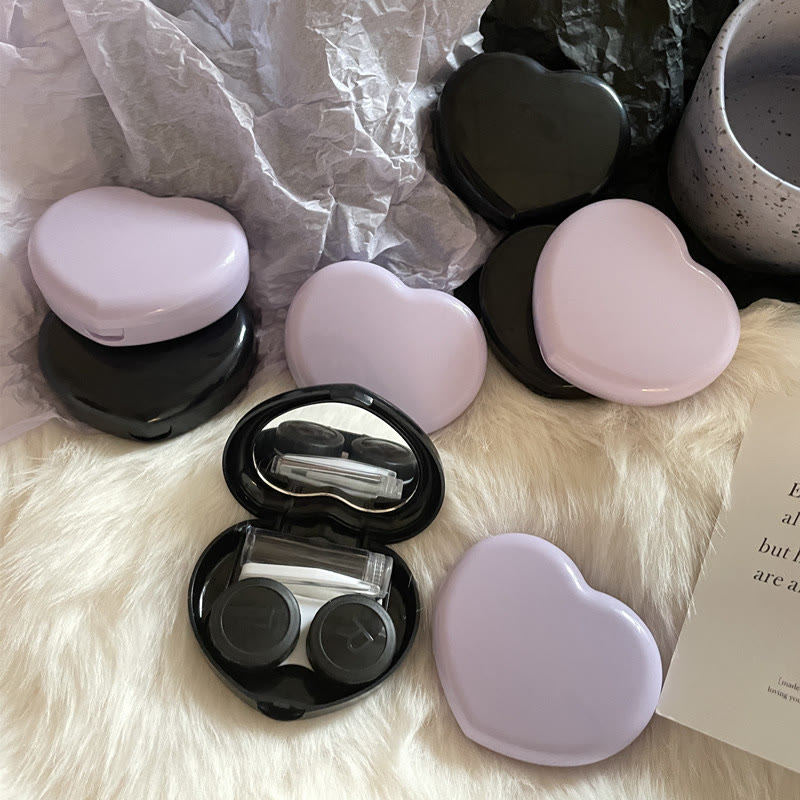 Uniieye Love Heart Color Contact Lens Case-UNIIEYE