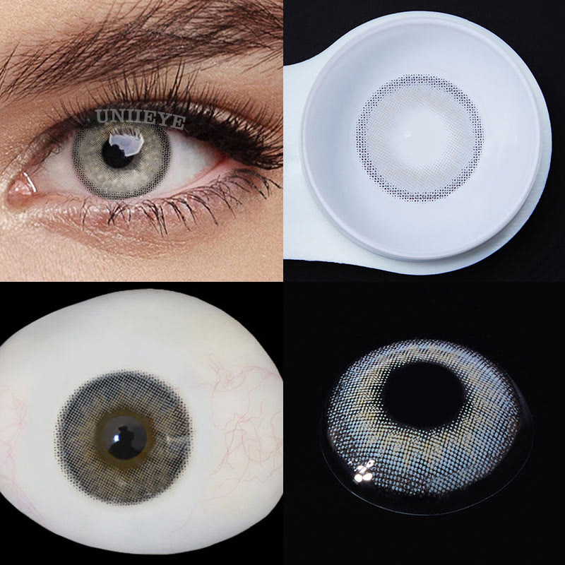 Uniieye Futurism Orgasm Moonbeam Grey Prescription Colored Contact Lenses-UNIIEYE