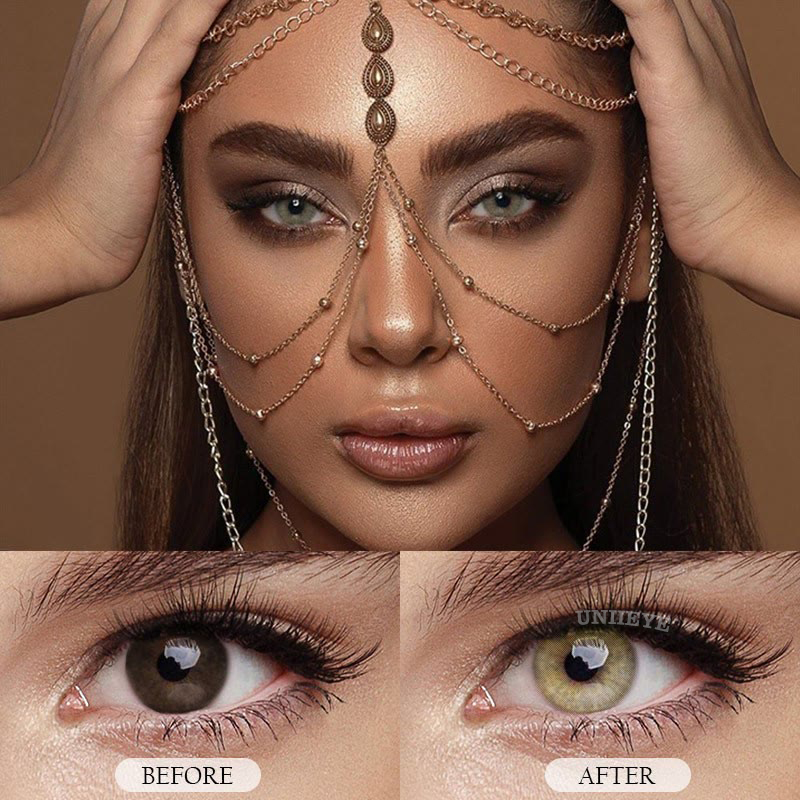 Uniieye Hidrocor II Ambar Prescription Colored Contact Lenses-UNIIEYE