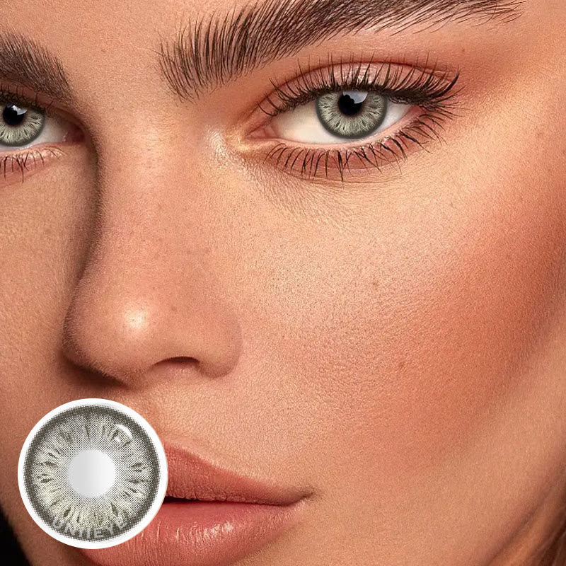 Uniieye Cocoa Grey Prescription Colored Contact Lenses
