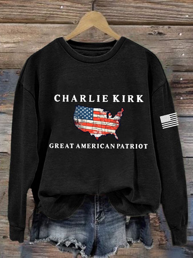 Women's Great American Patriotic Printed Sweatshirt-America250