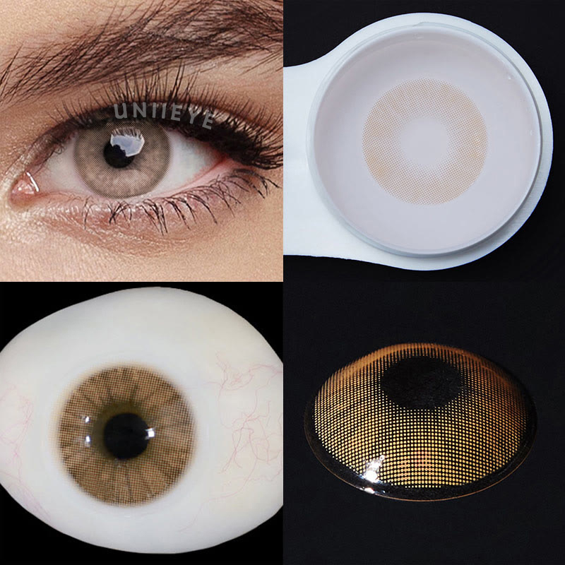 Uniieye Hidrocor II Ocre Prescription Men Colored Contact Lenses