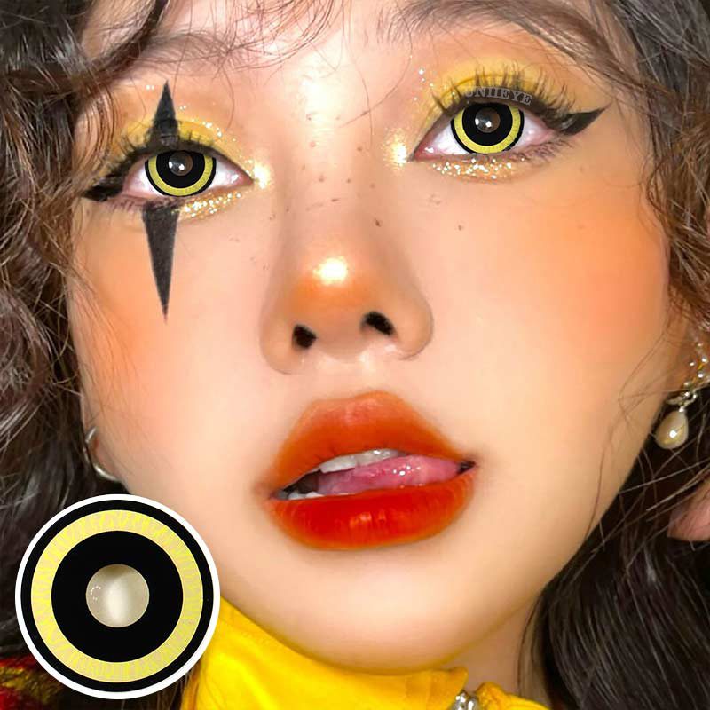 Uniieye Nebulos Yellow Cosplay Colored Contact Lenses-UNIIEYE
