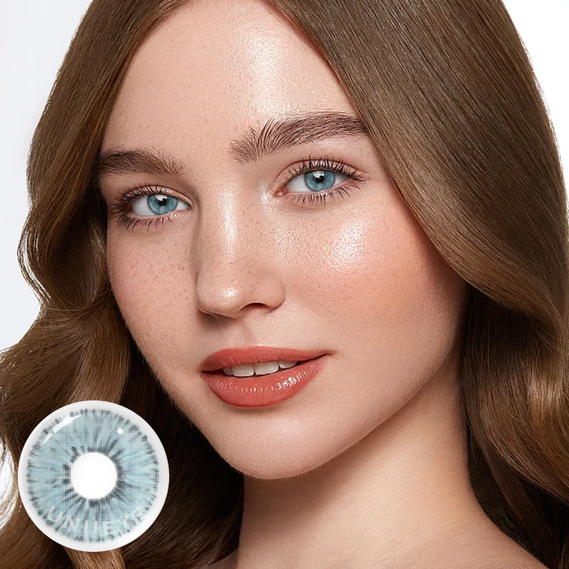 Uniieye Van Gogh Blue Prescription Colored Contact Lenses