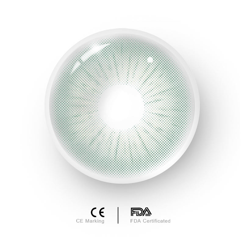 Uniieye Rome Times Green Prescription Men Colored Contact Lenses