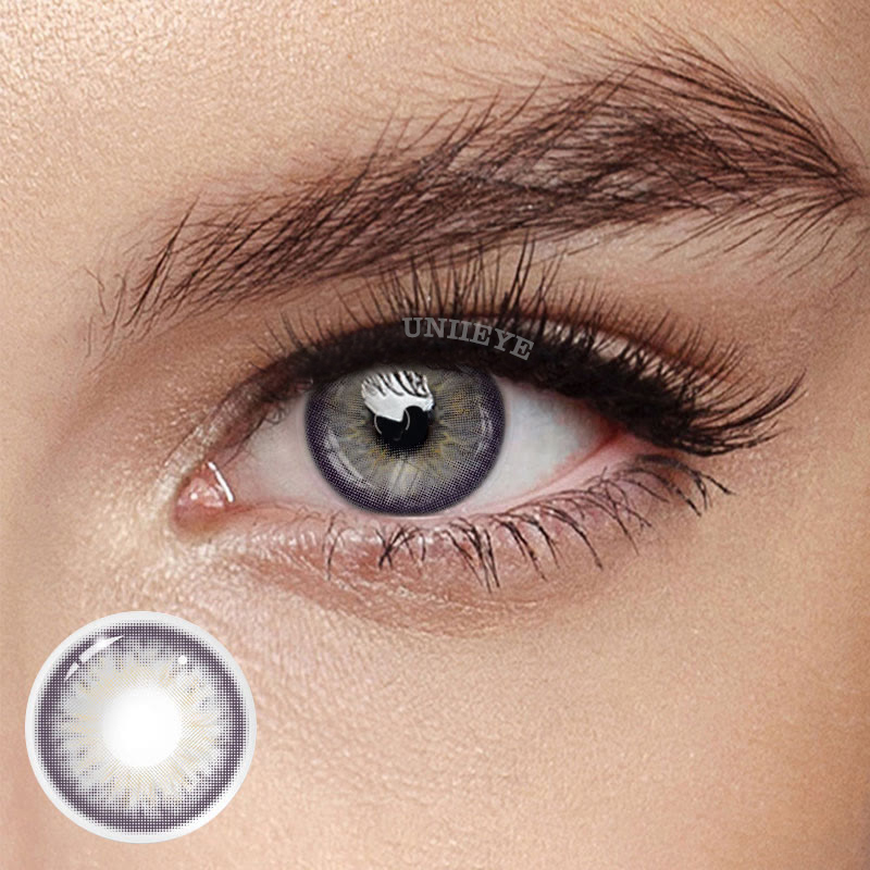 Uniieye Sicilian Grey Prescription Colored Contact Lenses-UNIIEYE