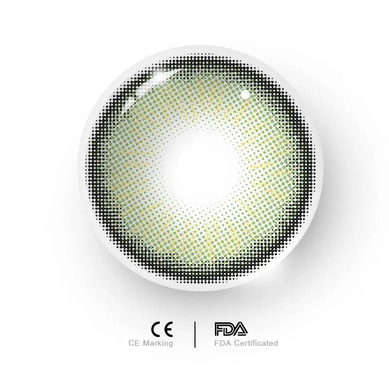 Uniieye Nowhere S37 Green Prescription Colored Contact Lenses