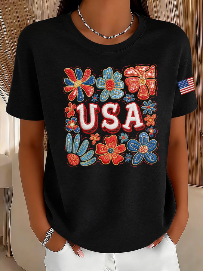 Women's Casual American 250 Commemorative T-shirt-America250