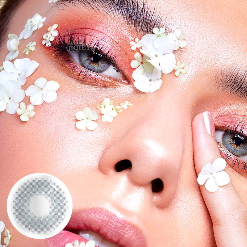 Uniieye Queen Grey Prescription Colored Contact Lenses-UNIIEYE
