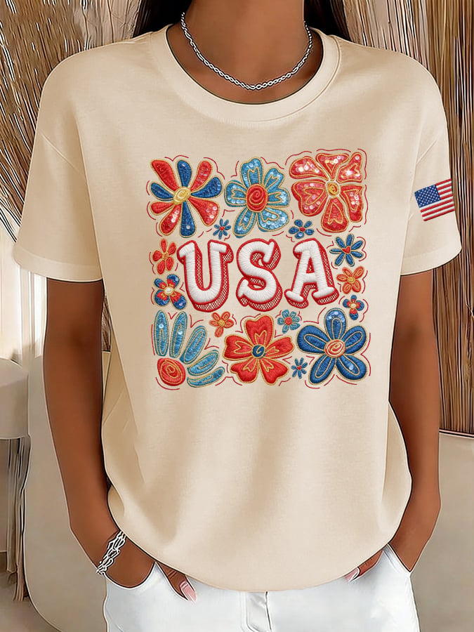 Women's Casual American 250 Commemorative T-shirt-America250