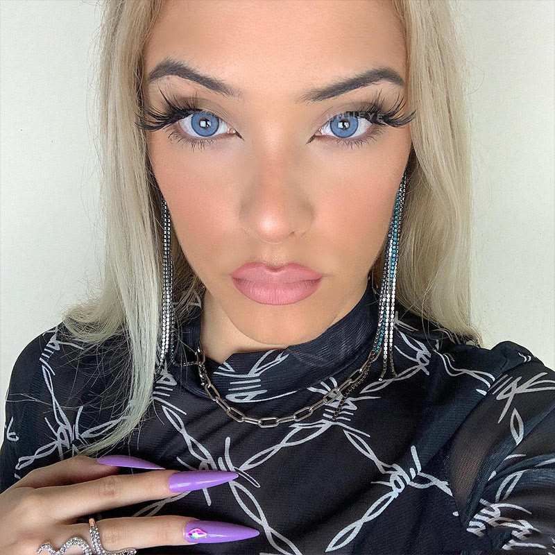 Uniieye Silvana Blue Prescription Colored Contact Lenses