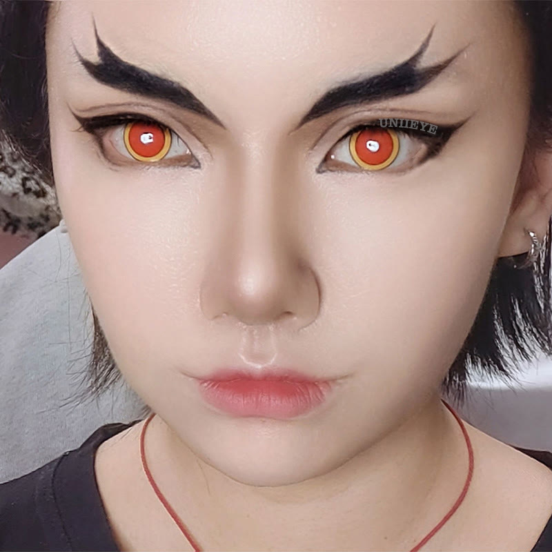 Uniieye Blind Rengoku Kyoujurou Cosplay Colored Contact Lenses-UNIIEYE