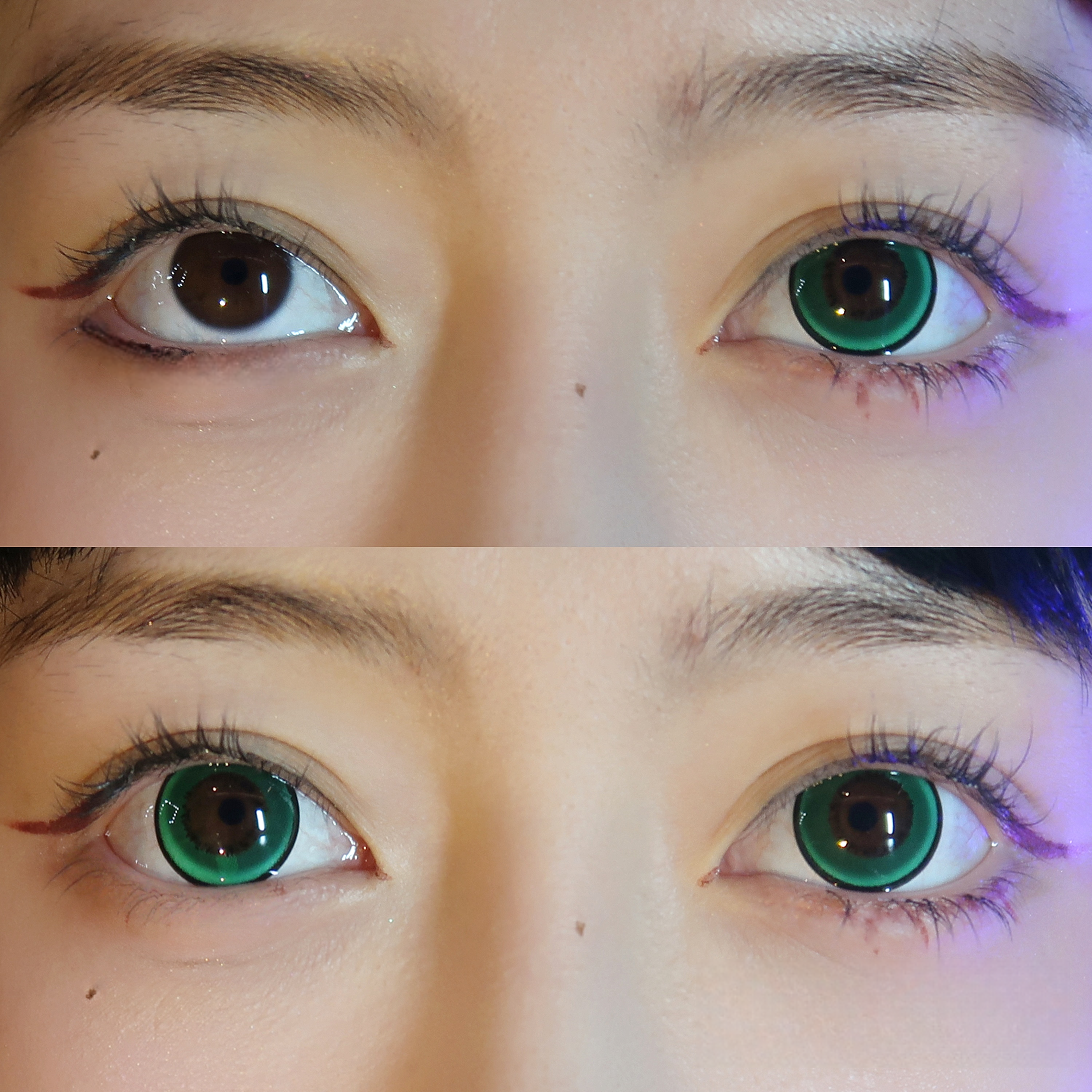 Uniieye Green Manson Halloween Cosplay Colored Contact Lenses | 1 Year