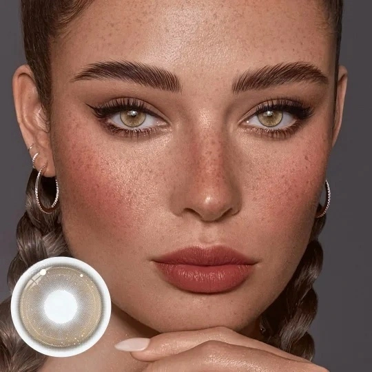 Uniieye Ombre Nomade Brown Prescription Colored Contact Lenses | 1 Year