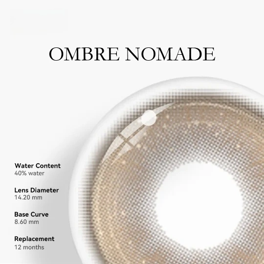 Uniieye Ombre Nomade Brown Prescription Colored Contact Lenses | 1 Year