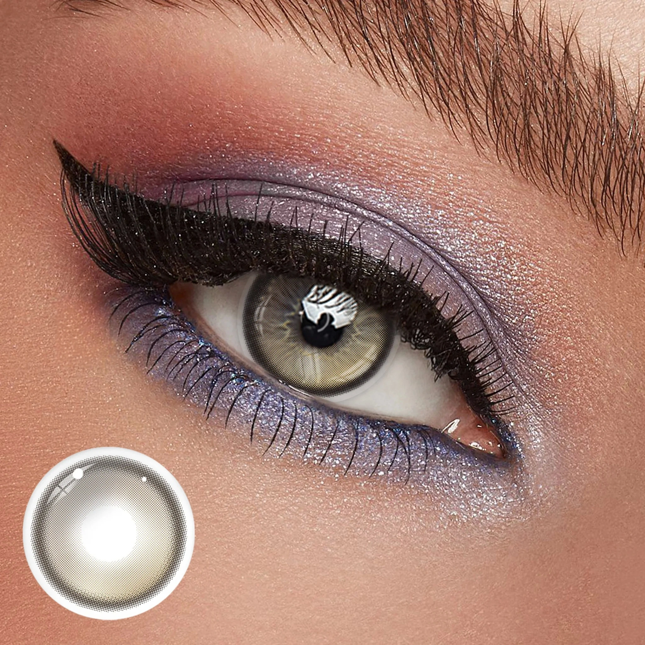 Uniieye Stellar Brown Prescription Colored Contact Lenses | 1 Year