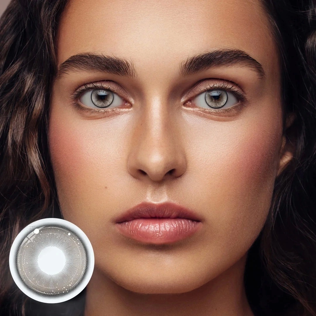 Uniieye Ombre Nomade Grey Prescription Colored Contact Lenses | 1 Year