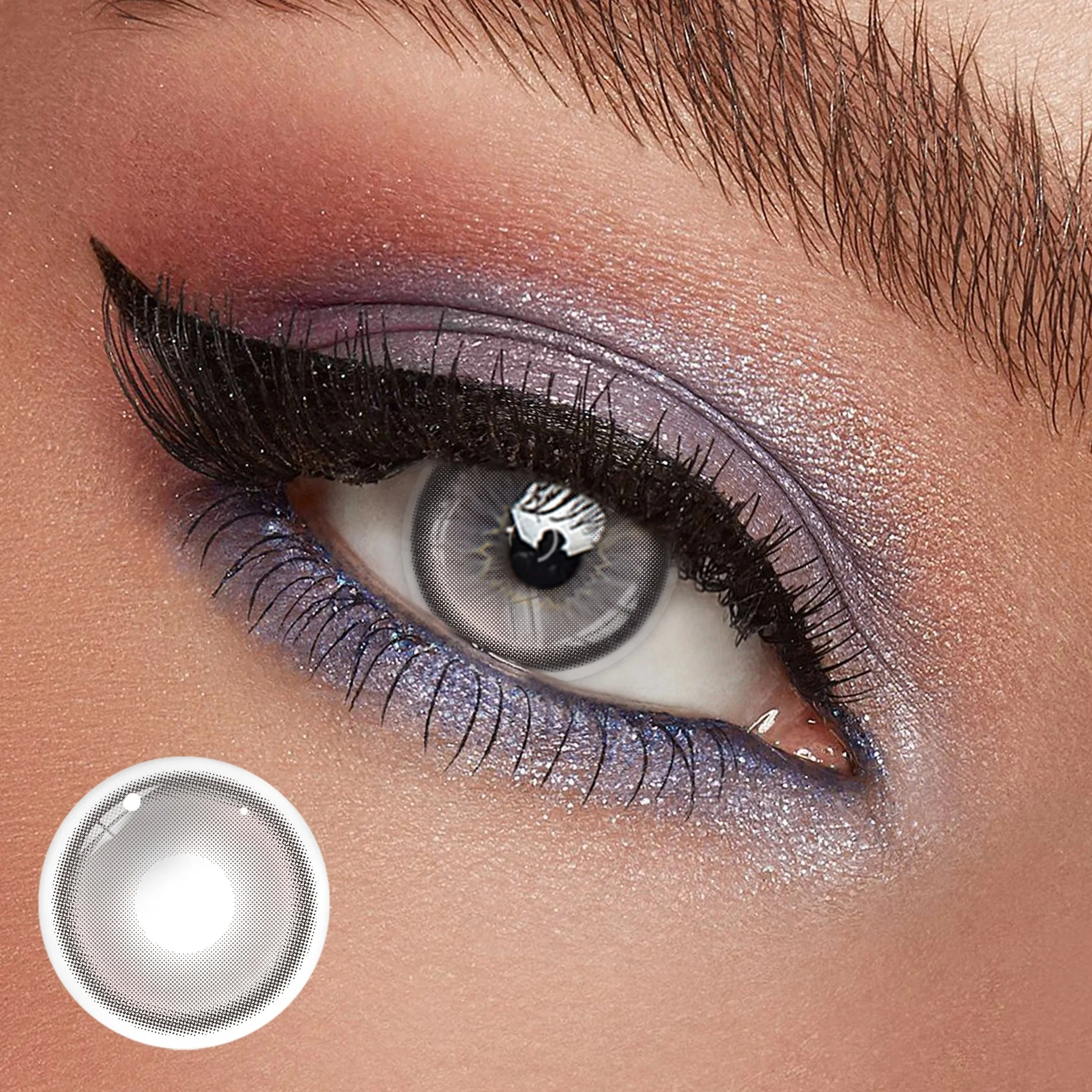 Uniieye Dolce Brown Prescription Colored Contact Lenses | 1 Year