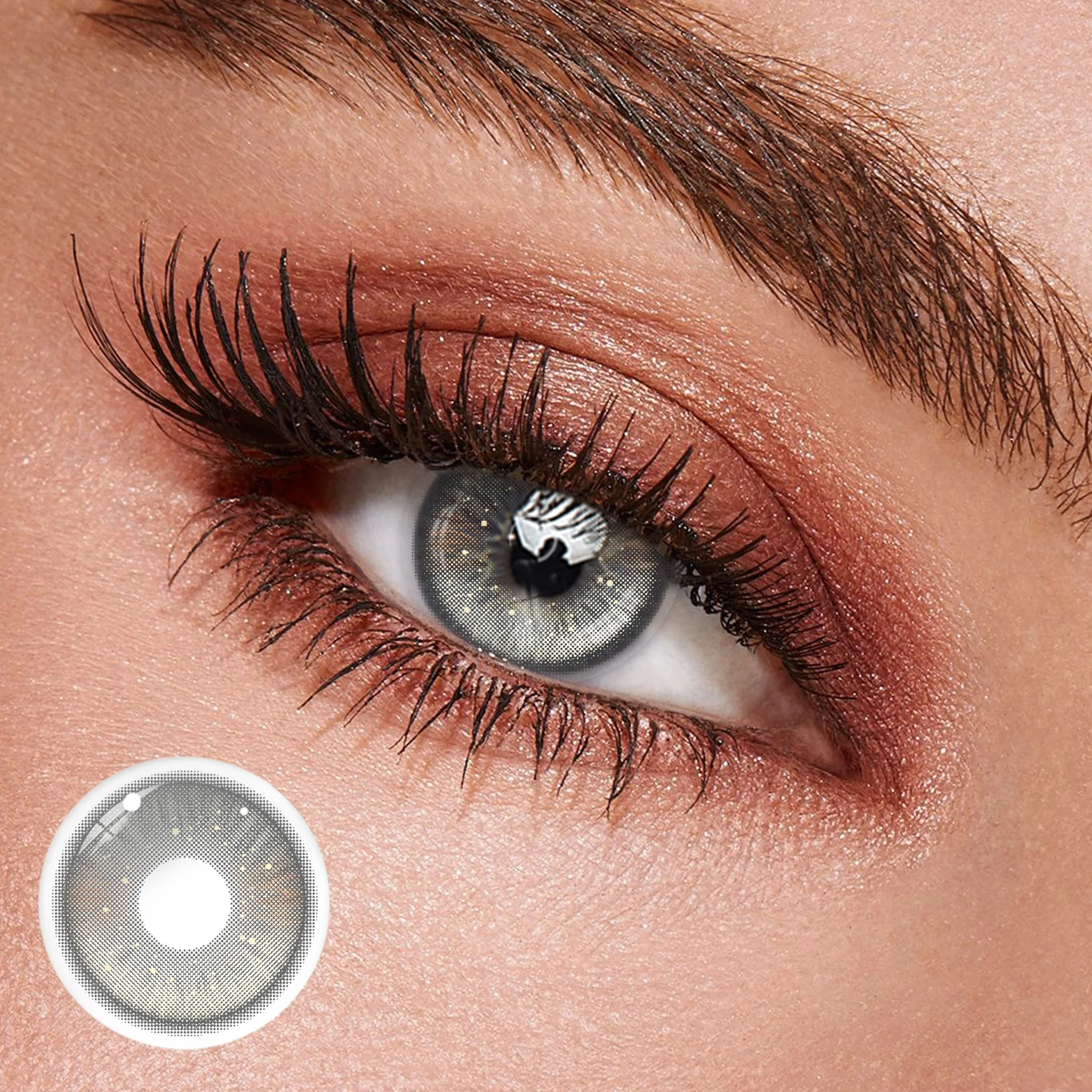 Uniieye Urban Neon Grey Prescription Colored Contact Lenses | 1 Year