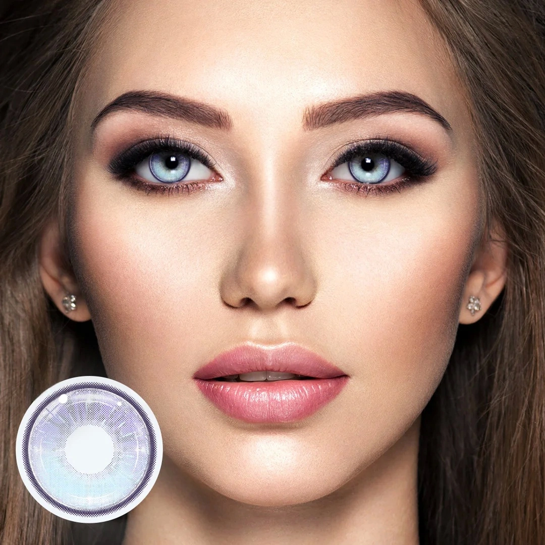 Uniieye Spark Violet Prescription Colored Contact Lenses | 1 Year