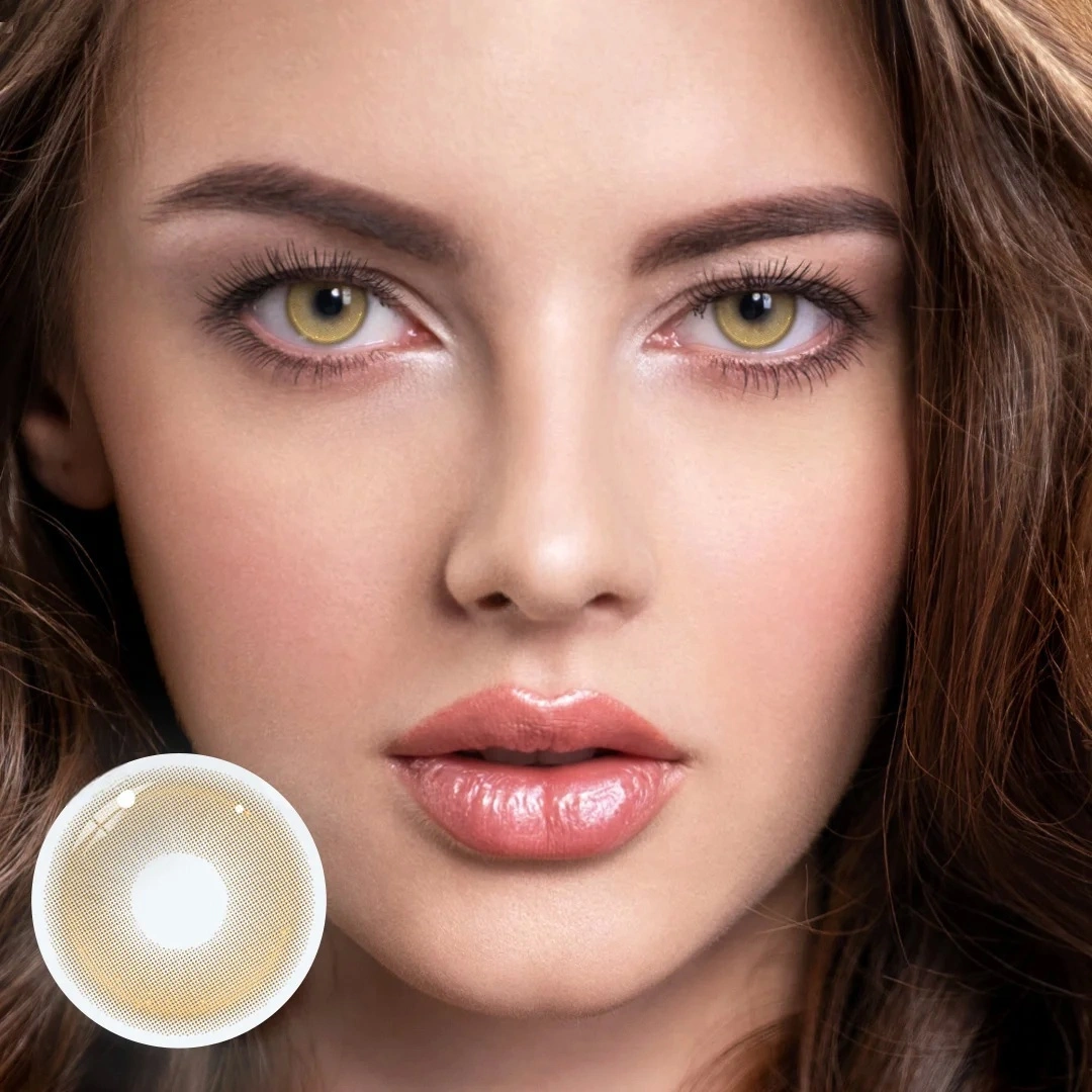 Uniieye California Brown Prescription Colored Contact Lenses | 1 Year