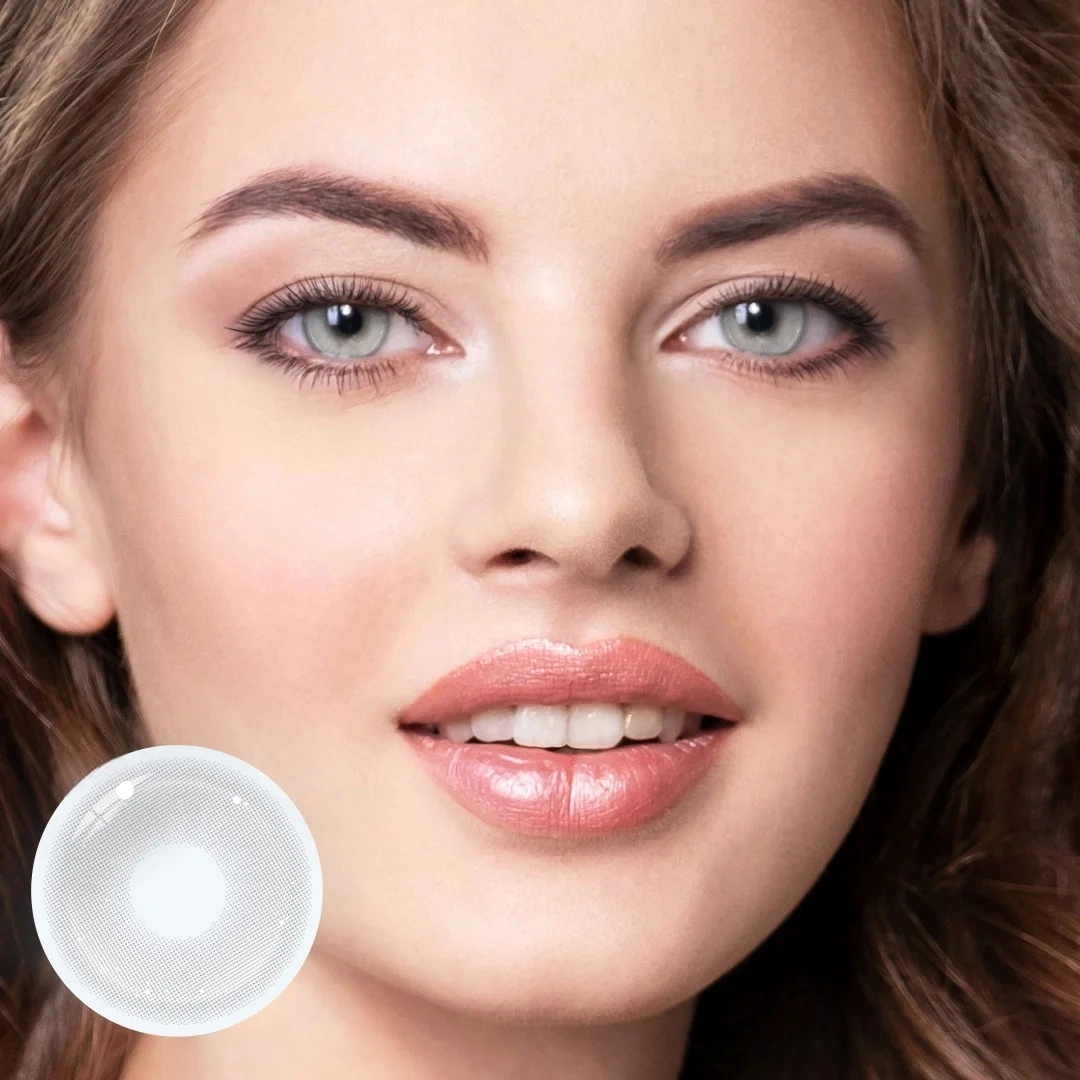 Uniieye California Grey Prescription Colored Contact Lenses | 1 Year