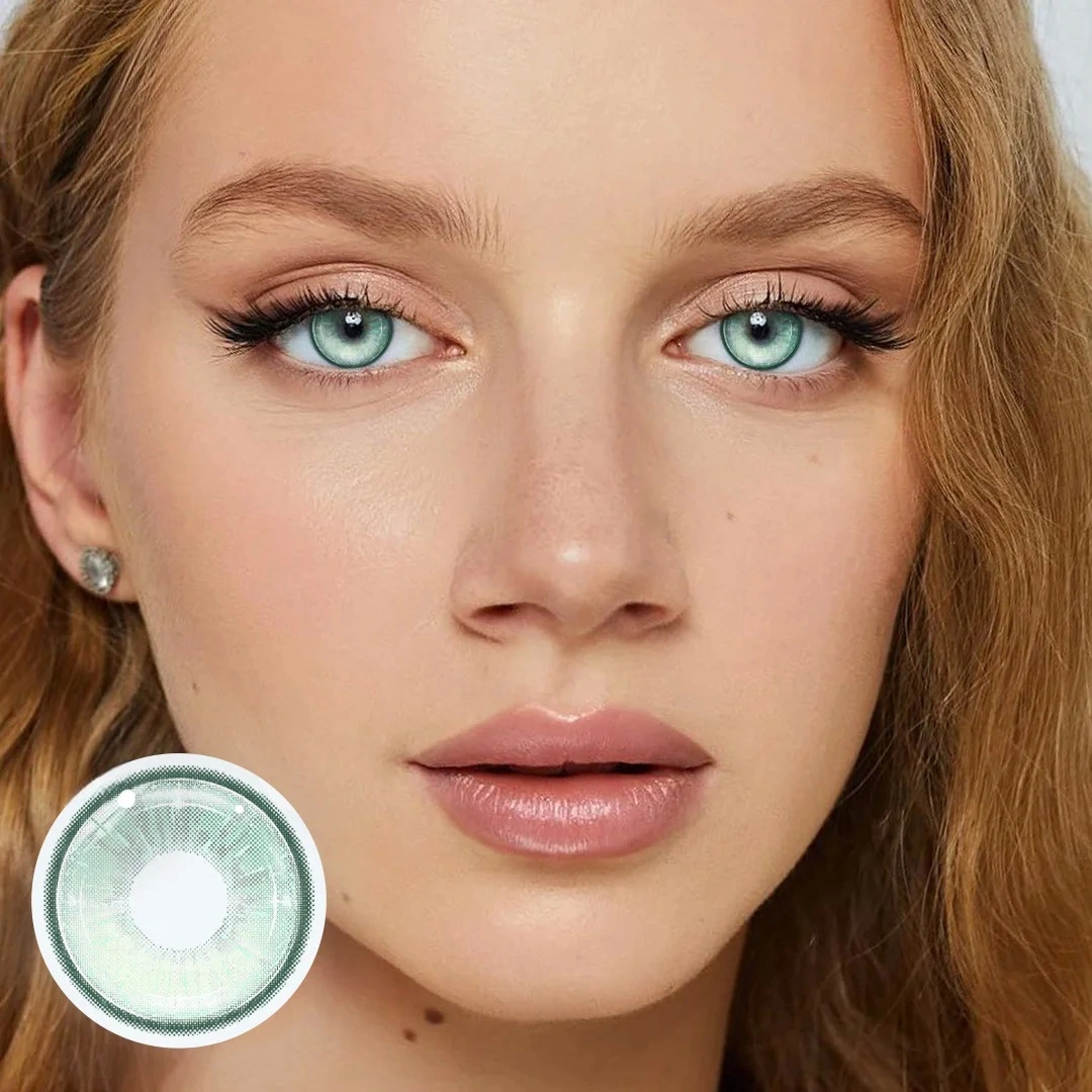 Uniieye Spark Green Prescription Colored Contact Lenses | 1 Year