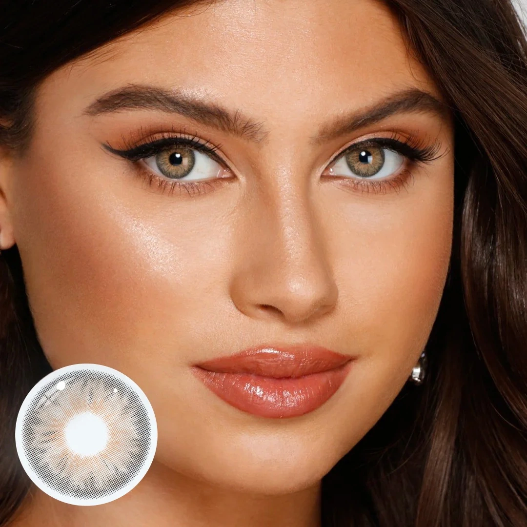 Uniieye Siri Brown Prescription Colored Contact Lenses | 1 Year