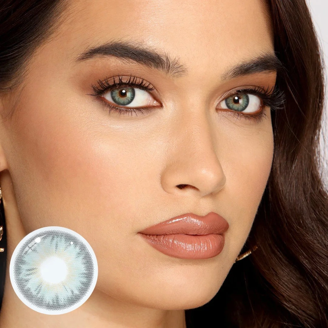 Uniieye Siri Green Prescription Colored Contact Lenses | 1 Year