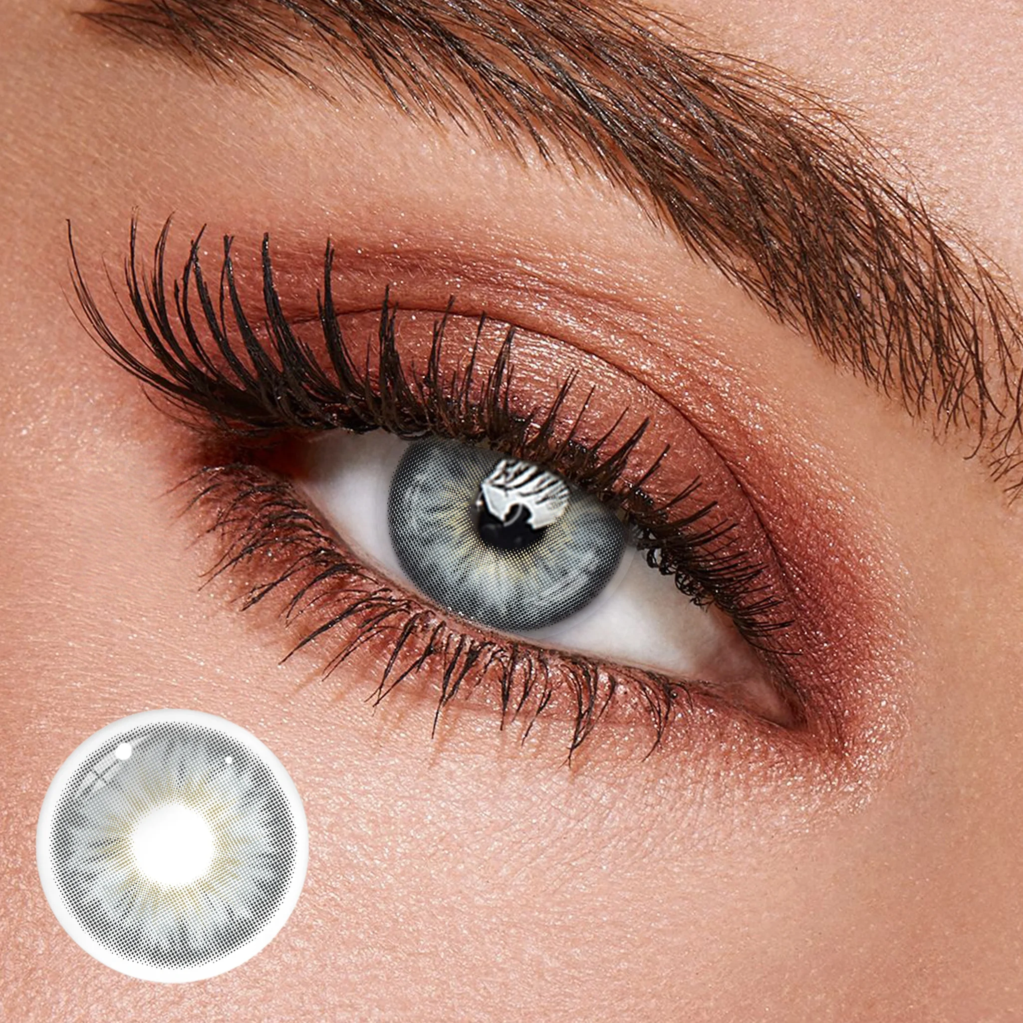 Uniieye Siri Grey Prescription Colored Contact Lenses | 1 Year