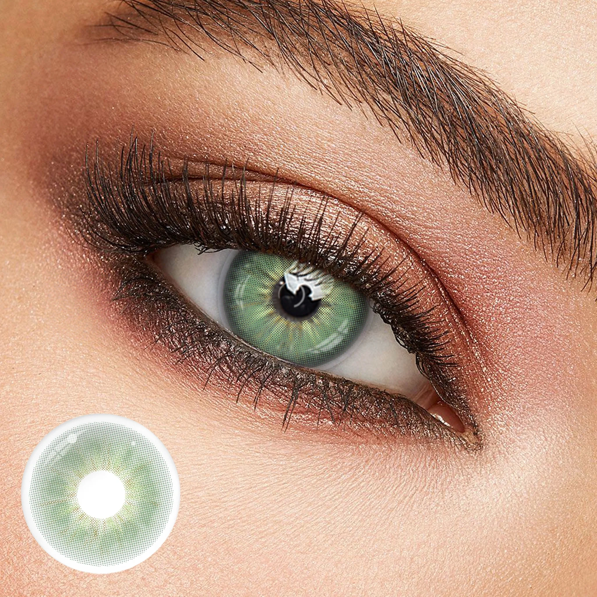 Uniieye Maldives Green Prescription Colored Contact Lenses | 1 Year