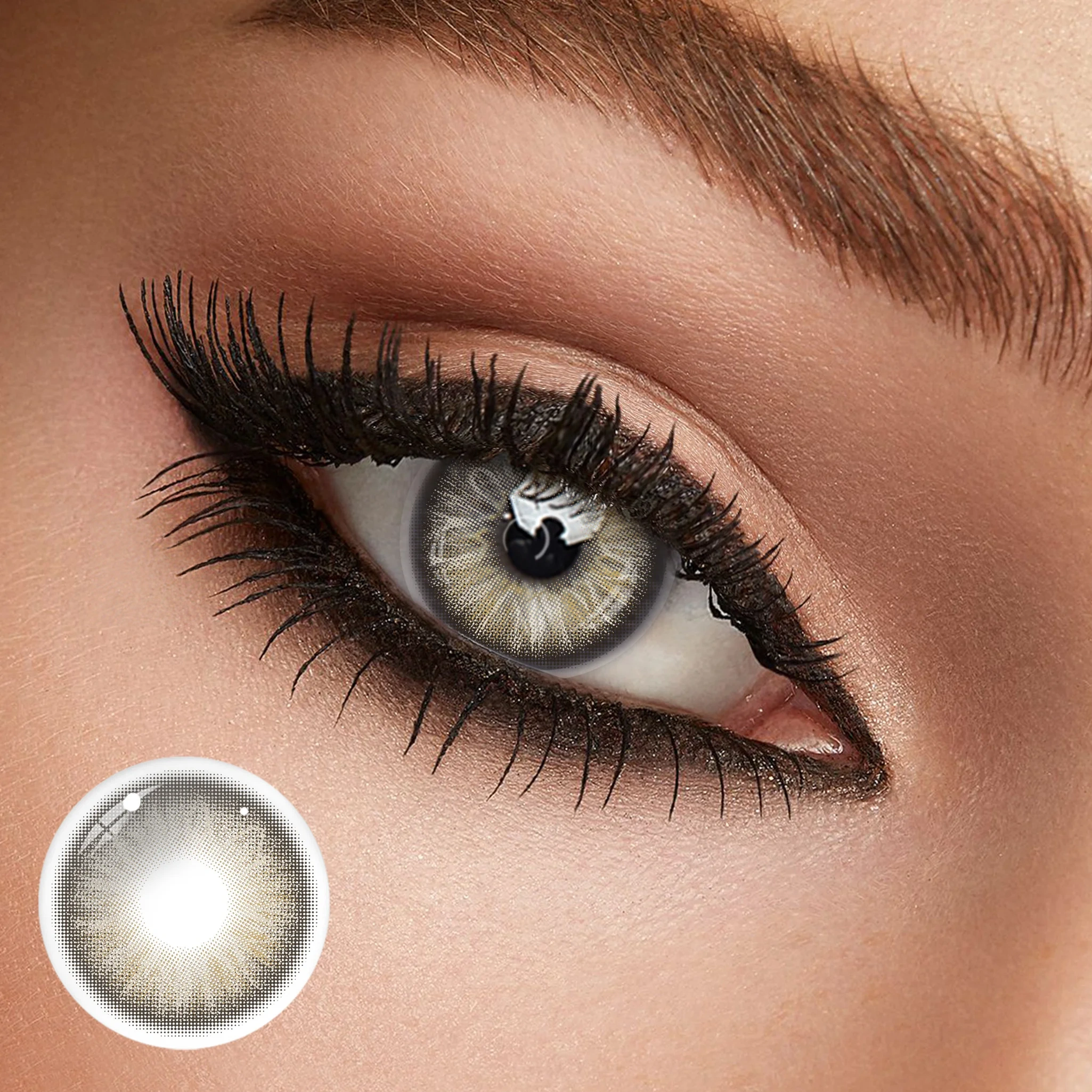 Uniieye Nirvana Brown Prescription Colored Contact Lenses | 1 Year